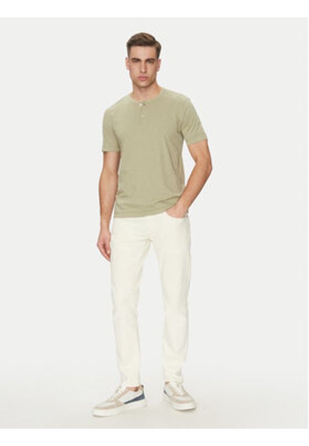 Marc O'Polo T-Shirt 523 2176 51206 Zielony Regular Fit. Typ kołnierza: polo. Kolor: zielony. Materiał: bawełna