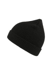 ATLANTIS - Czapka Mieszanka Wełny Woolly. Kolor: czarny. Materiał: wełna. Sezon: zima
