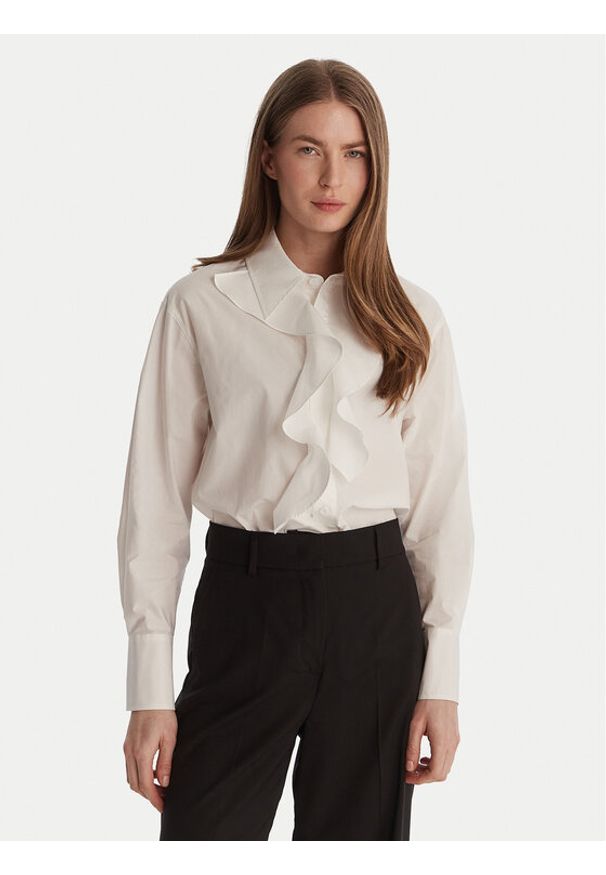 Marella Koszula Falesia 2613111071 Biały Regular Fit. Kolor: biały. Materiał: bawełna