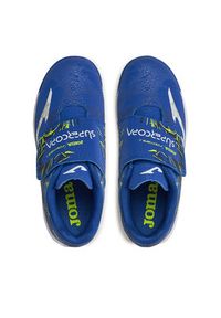 Joma Buty do piłki nożnej Super Copa Jr Indoor SCJW2404INV Niebieski. Kolor: niebieski. Materiał: materiał #5