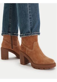 Timberland Botki Allington Heights Mid TB0A26WAEIZ1 Beżowy. Kolor: beżowy. Materiał: skóra, zamsz #4