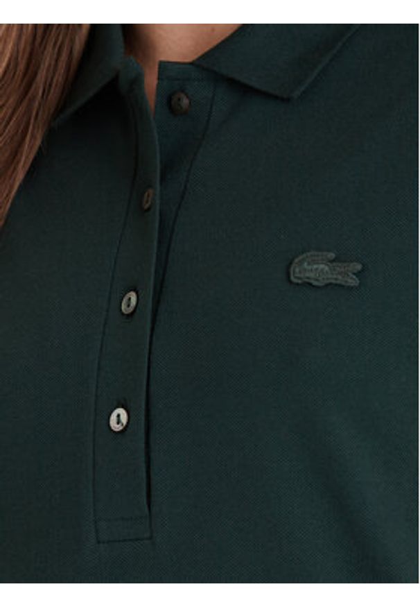 Lacoste Polo PF5462 Zielony Slim Fit. Typ kołnierza: polo. Kolor: zielony. Materiał: bawełna