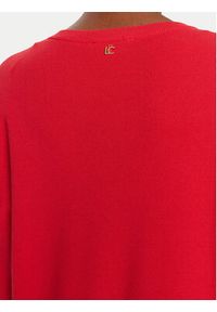 LOLA CASADEMUNT Sweter LF2511004 Czerwony Loose Fit. Kolor: czerwony. Materiał: syntetyk #4