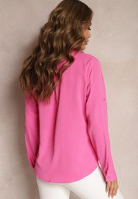 Renee - Różowa Koszula Elegancka o Klasycznym Kroju Heattia. Kolor: różowy. Styl: klasyczny, elegancki #3