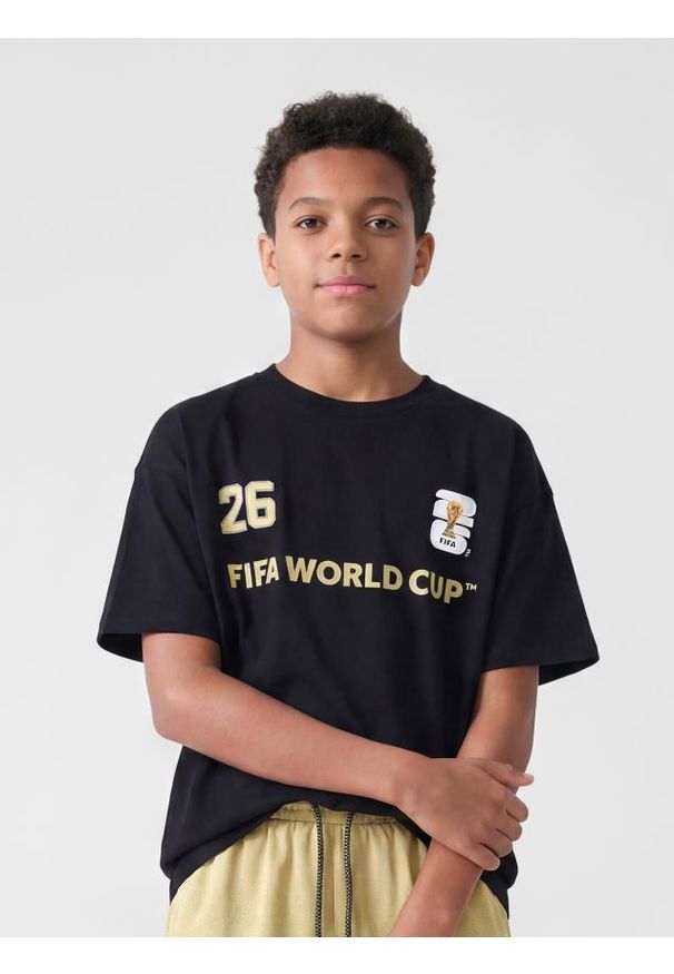 Reserved - T-shirt FIFA World Cup - czarny. Kolor: czarny. Materiał: bawełna, dzianina