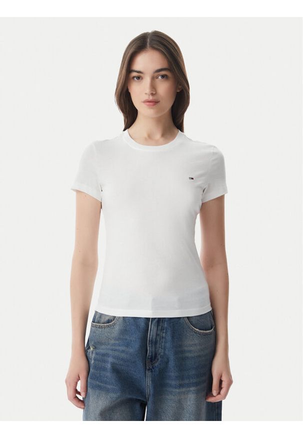 Tommy Jeans Komplet t-shirtów DW0DW21366 Biały Slim Fit. Kolor: biały. Materiał: bawełna
