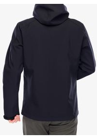 Kurtka softshell męska Vaude Cyclone Hooded Jacket. Kolor: czarny. Materiał: softshell