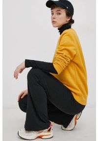 Superdry Bluza damska kolor żółty gładka. Okazja: na co dzień. Kolor: żółty. Wzór: gładki. Styl: casual #5
