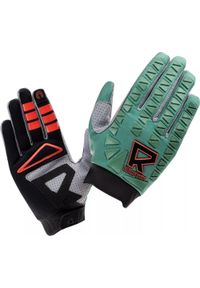 RADVIK - Męskie Sportowe rękawice rowerowe. Kolor: zielony. Sport: kolarstwo #1