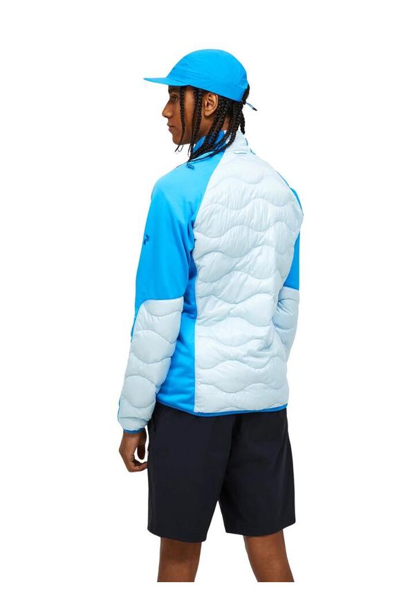 Kurtka Peak Performance puchowa męska Helium Down Hybrid Jacket niebieska - XL. Kolor: niebieski. Materiał: puch