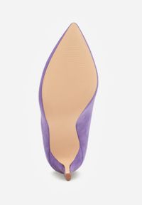 Born2be - Ciemnofioletowe Klasyczne Szpilki Vices z Wkładką ze Skóry Naturalnej Ennoriel. Kolor: fioletowy. Materiał: skóra. Obcas: na szpilce. Styl: klasyczny #7