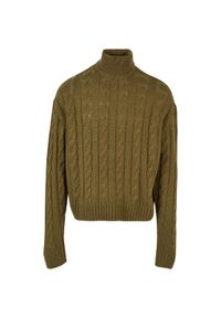 Sweter z golfem Urban Classics. Typ kołnierza: golf. Kolor: zielony #1