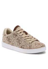 Sneakersy Guess Rosalia6 FL5RS6 FAL12 BEIBR. Kolor: beżowy. Materiał: materiał