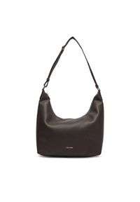 Calvin Klein Torebka Webbing Strap Md Shoulder Bag LV04F3891G Brązowy ciemny. Kolor: brązowy. Materiał: skórzane #1