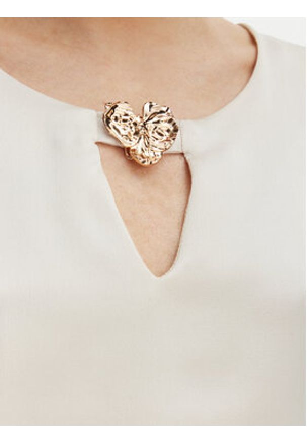 Rinascimento Bluzka CFC0127852003 Beżowy Regular Fit. Kolor: beżowy. Materiał: syntetyk