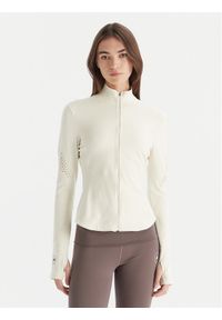 Adidas by Stella McCartney - adidas by Stella McCartney Koszulka techniczna Training Midlayer JM1397 Beżowy Slim Fit. Kolor: beżowy. Materiał: syntetyk