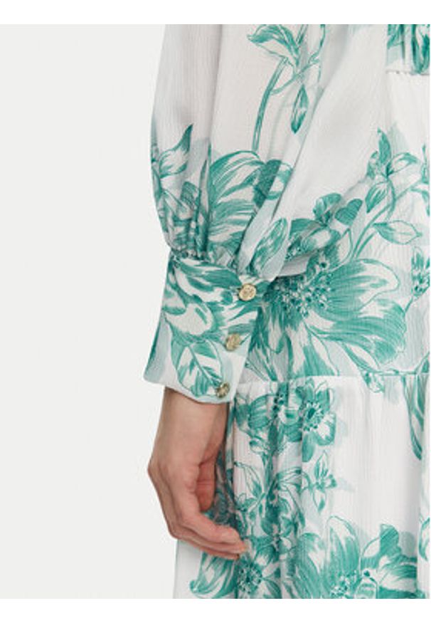 Guess Sukienka wieczorowa W5PK1C WHHC0 Turkusowy Regular Fit. Kolor: turkusowy. Materiał: syntetyk. Styl: wizytowy