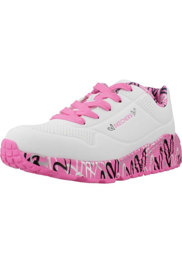 skechers - Tenisówki Skechers Model Uno Lite Kolor Biały. Kolor: biały. Materiał: syntetyk, tkanina. Model: Skechers Sport. Sport: turystyka piesza