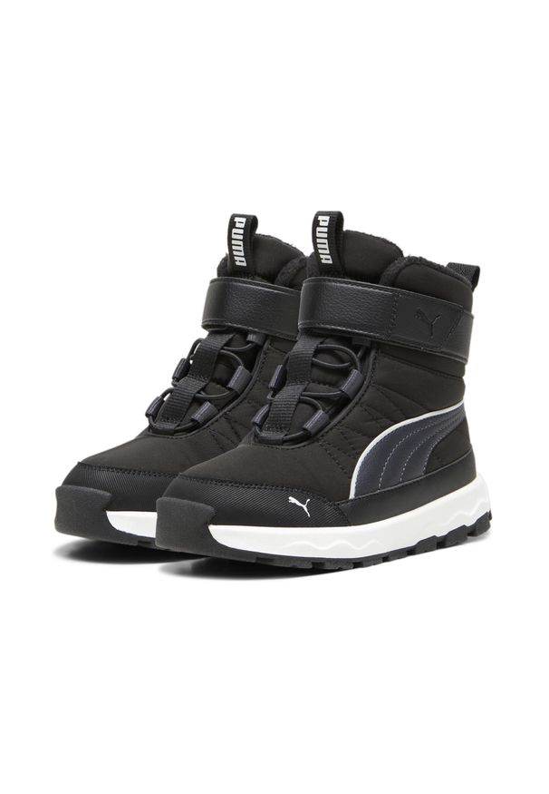 Puma - Dziecięce buty PUMA Evolve PUMA Black Strong Gray White. Kolor: czarny, szary, biały, wielokolorowy. Sport: turystyka piesza