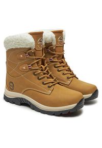 Vertigo Alpes Śniegowce Bicky W Brązowy. Kolor: brązowy. Materiał: skóra #4