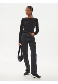Calvin Klein Jeans Bluzka Burn Out J20J223628 Czarny Regular Fit. Kolor: czarny. Materiał: syntetyk