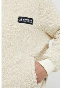 Kangol bluza unisex kolor beżowy gładka. Kolor: beżowy. Wzór: gładki #6