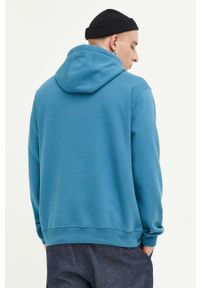 Vans bluza męska kolor niebieski z kapturem z nadrukiem. Typ kołnierza: kaptur. Kolor: niebieski. Wzór: nadruk #3