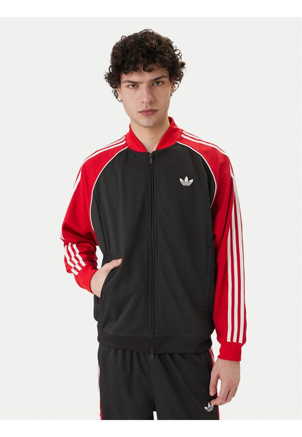 Adidas - adidas Bluza adicolor SST KE0115 Czarny Loose Fit. Kolor: czarny. Materiał: syntetyk