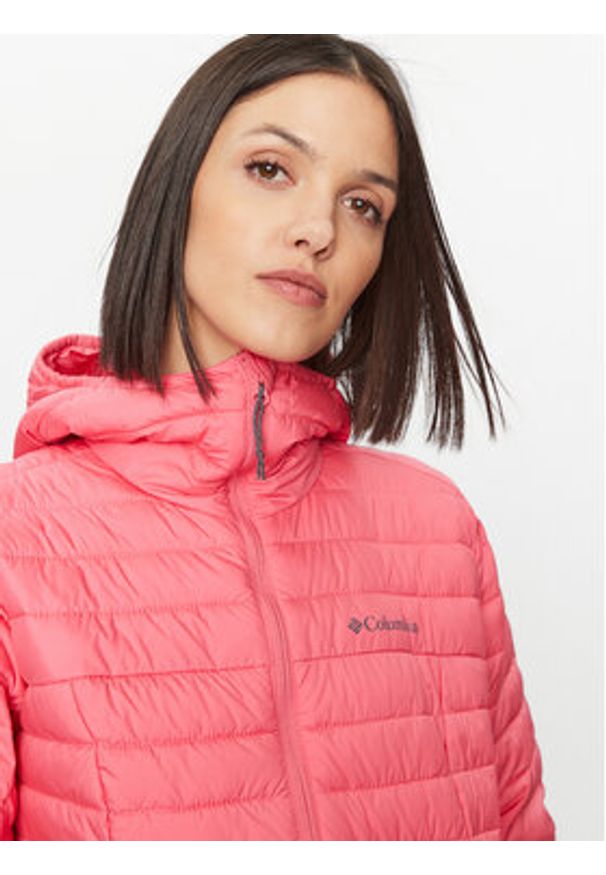 columbia - Columbia Kurtka puchowa Silver Falls™ Hooded Jacket Czerwony Regular Fit. Kolor: czerwony. Materiał: syntetyk