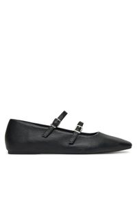 DeeZee Baleriny DZRP0468-10 Czarny. Kolor: czarny. Materiał: skóra