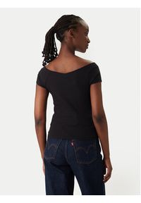 Tommy Jeans Bluzka DW0DW22265 Czarny Slim Fit. Kolor: czarny. Materiał: bawełna #2