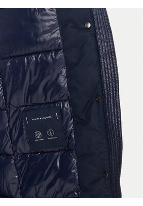 TOMMY HILFIGER - Tommy Hilfiger Parka WW0WW46533 Granatowy Relaxed Fit. Kolor: niebieski. Materiał: bawełna, syntetyk