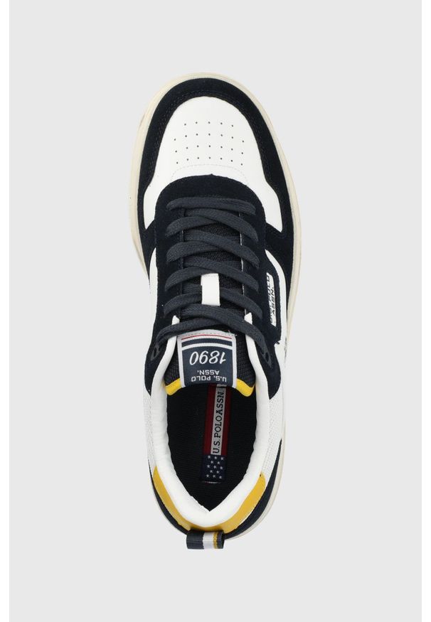 U.S. Polo Assn. sneakersy kolor granatowy. Nosek buta: okrągły. Zapięcie: sznurówki. Kolor: niebieski. Materiał: guma
