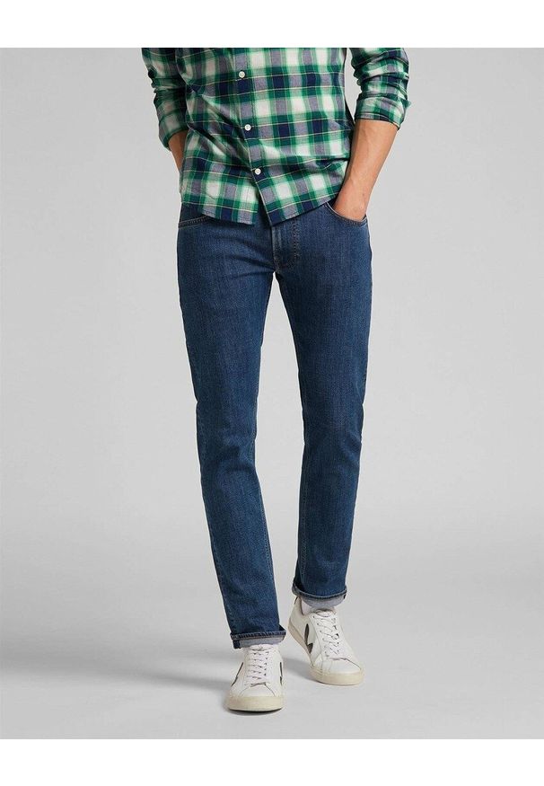 Lee - LEE DAREN ZIP FLY MĘSKIE SPODNIE JEANSOWE JEANSY MID STONE WASH L707NLWL 112118300