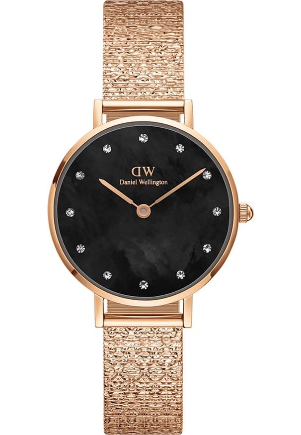 Zegarek damski Daniel Wellington DW00100591 CYRKONIE różowe złoto. Kolor: złoty, wielokolorowy, różowy