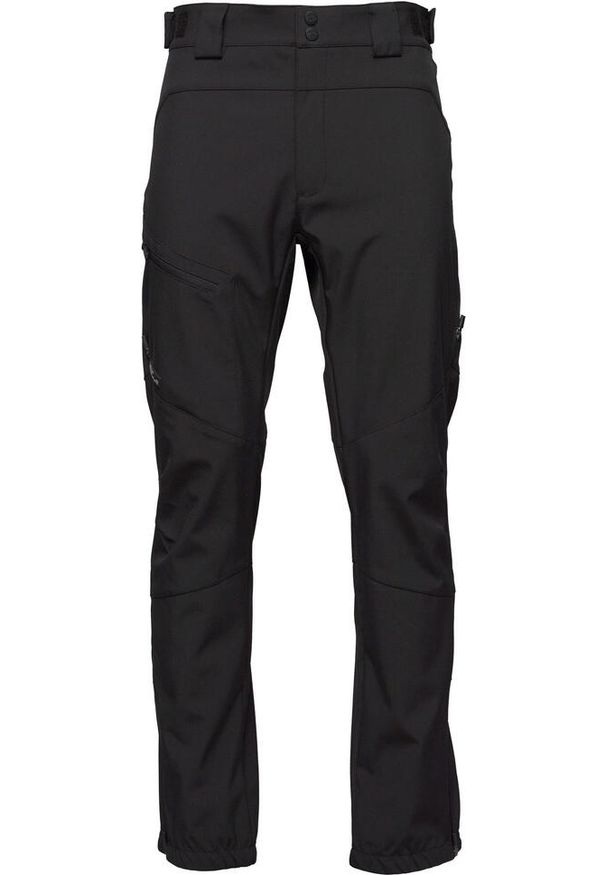 HSN - Męskie Spodnie Softshell 2XL - Bochenek Lunal Czarne Wiatroodporne. Kolor: czarny. Materiał: softshell. Sport: turystyka piesza