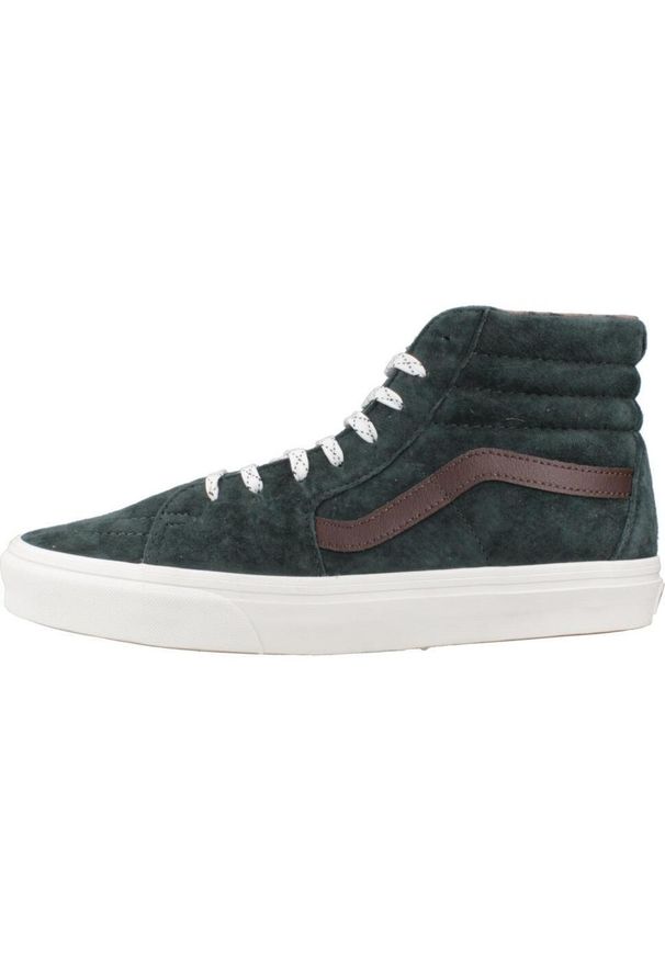 Vans - Buty VANS SK8-HI Zielony. Kolor: zielony. Materiał: tkanina