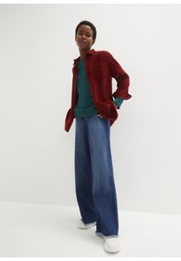 bonprix - Bluza dresowa. Kolor: niebieski. Materiał: dresówka, poliester