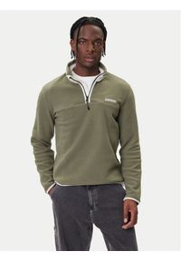 Napapijri Polar T-Dergana NP0A88UZ Zielony Regular Fit. Kolor: zielony. Materiał: syntetyk