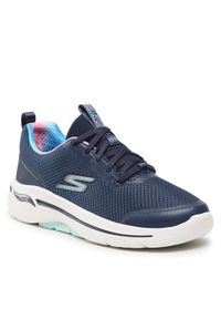 skechers - Skechers Sneakersy Go Walk Arch Fit 124868/NVTQ Granatowy. Kolor: niebieski. Materiał: materiał