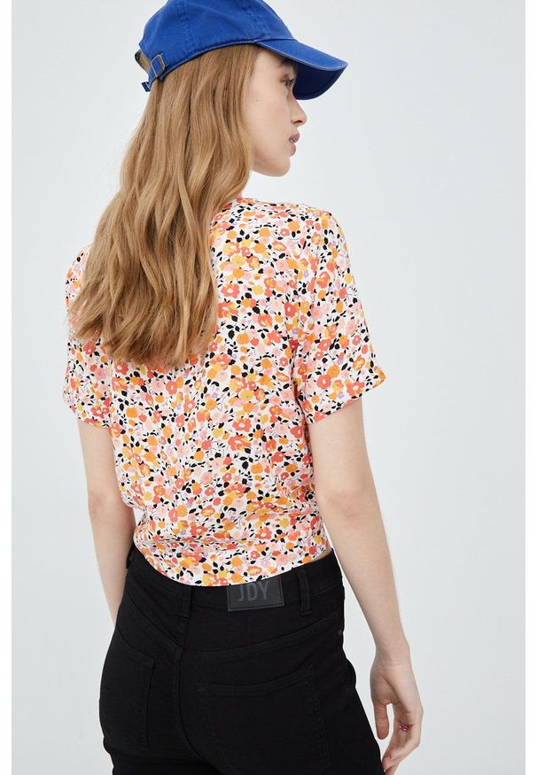 JDY bluzka damska. Okazja: na co dzień. Materiał: tkanina, materiał, wiskoza. Styl: casual