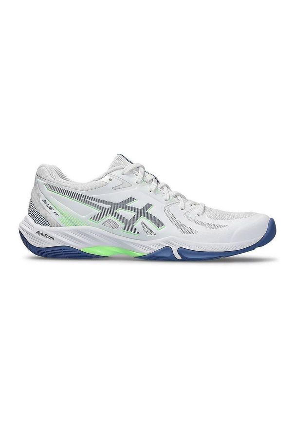 Buty do squasha męskie Asics Blade FF. Kolor: biały, niebieski, wielokolorowy. Sport: piłka ręczna