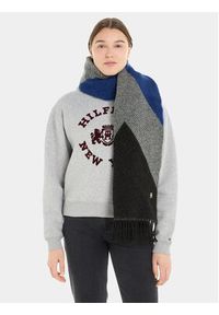 TOMMY HILFIGER - Tommy Hilfiger Szalik Th Evening Fluffy Scarf AW0AW15354 Czarny. Kolor: czarny. Materiał: materiał