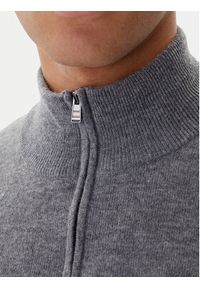 BOSS Sweter H-Hemarlo 50549984 Szary Regular Fit. Kolor: szary. Materiał: wełna #5