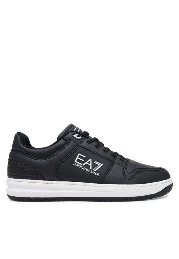 EA7 Emporio Armani Sneakersy X8X189 XK404 N349 Czarny. Kolor: czarny. Materiał: skóra