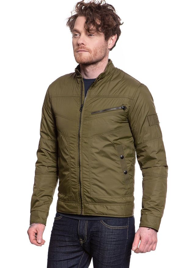 Jack & Jones - JACK JONES JJVBERNARD JACKET DARK OLIVE 12115999. Kolor: zielony