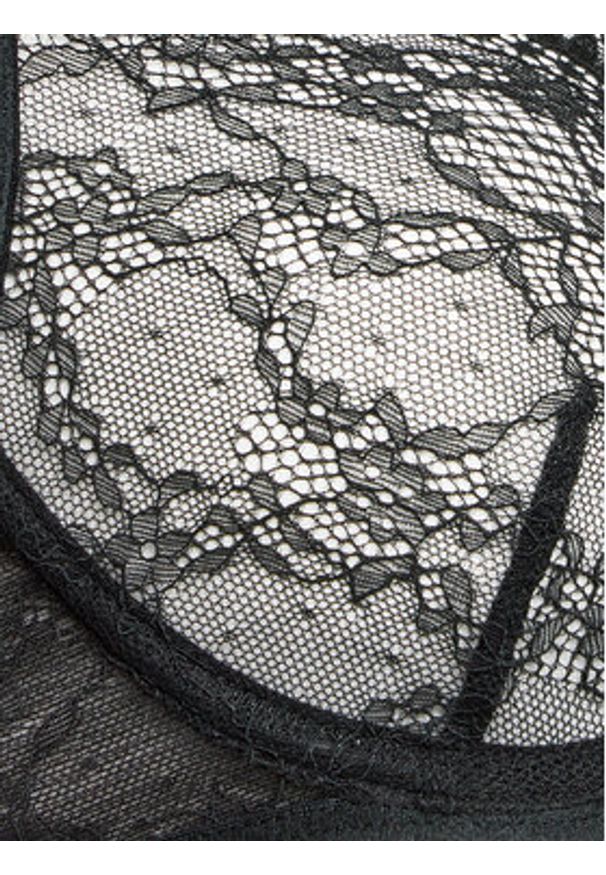 Hunkemöller Biustonosz z fiszbiną Isabelle 184822 Czarny. Kolor: czarny. Materiał: syntetyk