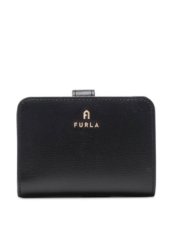 Furla Mały Portfel Damski Camelia WP00315-ARE000-O6000-1-007-20-CN-P Czarny. Kolor: czarny. Materiał: skóra