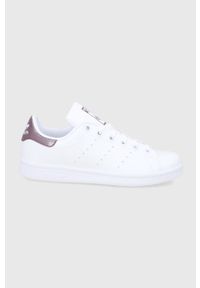 adidas Originals Buty dziecięce Stan Smith kolor biały. Nosek buta: okrągły. Zapięcie: sznurówki. Kolor: biały. Materiał: guma. Model: Adidas Stan Smith