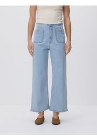 Reserved - Spodnie culotte - niebieski. Kolor: niebieski